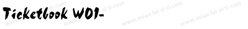 Ticketbook W01字体转换